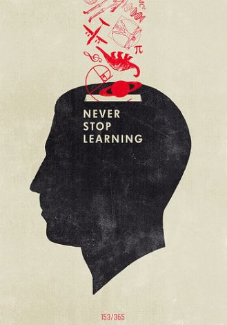 If you're not working at the moment and feeling discouraged, learn a new skill. It will help you stay motivated and make you a better candidate. Never Stop Learning, Intj, Great Quotes, Inspirational Words, Life Lessons, Wise Words, Quotes To Live By, The Words, Cyberpunk