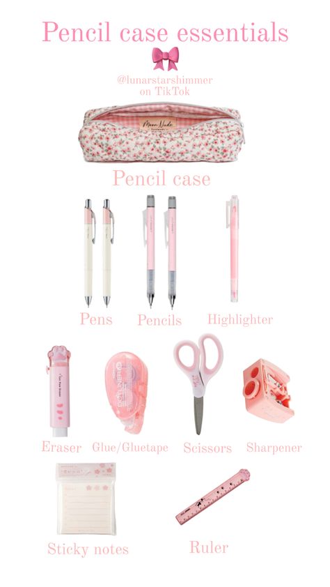 Pencil case, Pens, School Things In Pencil Case, Pencil Case Must Haves, Things To Keep In Pencil Case, What To Put In My Pencil Case, Things To Put In Pencil Case, Things To Have In Your Pencil Case, College Pencil Case Essentials, What’s In My Pencil Case Aesthetic, School Pencil Case Essentials