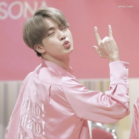 Seokjin Core, Bts Pink Aesthetic, Jin Core, Jin Pink, Bts Widget, Bts Core, Bts Aesthetics, Baby Pink Aesthetic, Pink Posters