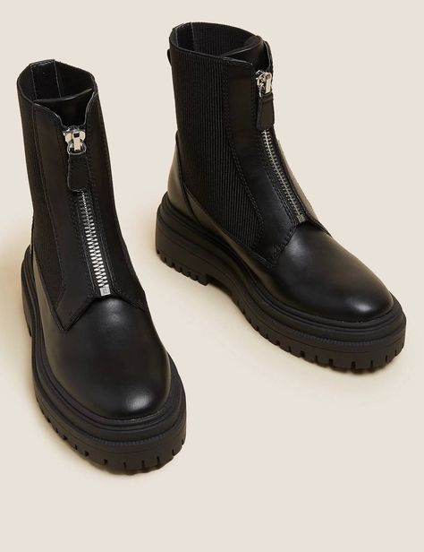 The £50 M&S Winter Boots We're Buying Now | Who What Wear UK Chunky Winter Boots, Ankle Boots Uk, Pointed Ankle Boots, Chunky Chelsea Boots, Boots For Winter, Square Toe Ankle Boots, Pointed Boots, Everyday Boots, Bday Wishlist