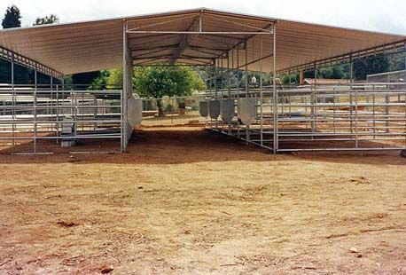 mare motel spanning fence lines and diving though ally for feeding Mare Motel, Carport Barn, Show Cattle Barn, Pre Fab Homes, Pasture Shelter, Hunting Stands, Livestock Shelter, Horse Farm Ideas, Diy Horse Barn