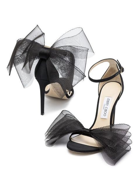 Jimmy Choo Aveline, Jimmy Choo Bow, Fabric Sandals, Luxury Heels, Jimmy Choo Sandals, Tulle Bow, Shoes Illustration, Fashion Shoes Heels, Shoes Heels Classy