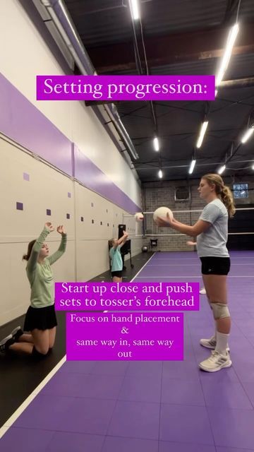 Setting Practice Volleyball, Serve Receive Drills Volleyball For Beginners, Volleyball Setting Drills For Beginners, Setter Training Volleyball, Setting Drills Volleyball At Home, Setter Drills For Volleyball, Setting Volleyball Drills, Beginner Volleyball Practice Plans, Volleyball Setter Drills