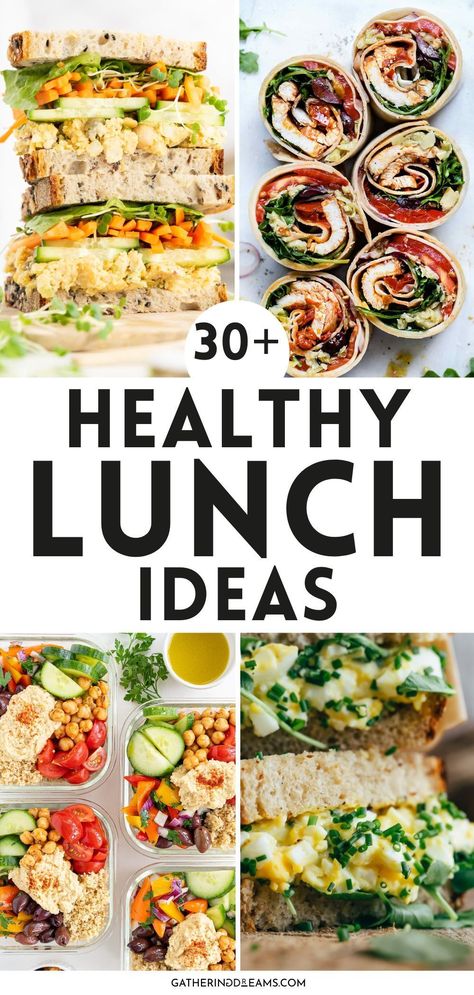 Make these easy healthy lunch recipes that everyone will enjoy. These meals are fun to make and great for your health! Healthy Eating Lunch Meal Prep, Healthy And Light Lunch Ideas, Best Meal Prep Lunches, Clean Eating Recipes For Lunch, Taking Lunch To Work Ideas, Best Healthy Lunches For Work, Teachers Lunch Ideas, Health Easy Lunch Ideas, Clean Eating Lunch Prep