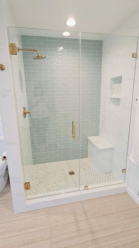 Makeover Kamar Mandi, Arizona Tile, Master Bath Shower, Full Bathroom Remodel, Bathroom Redesign, Shower Walls, Shower Pan, Bathroom Remodel Designs, Bathroom Remodel Shower