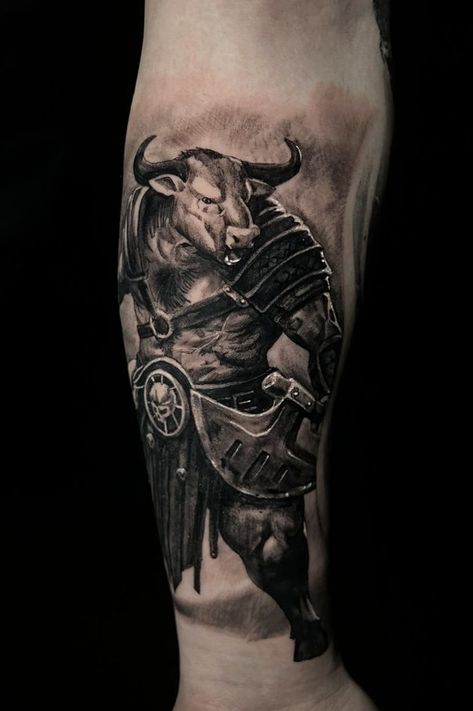 Minotaur Tattoo, Holy Spirit Tattoo, Redemption Tattoo, Spirit Tattoo, Greek Mythology Tattoos, Mythology Tattoos, Greek Tattoos, Professional Tattoo, Last Supper