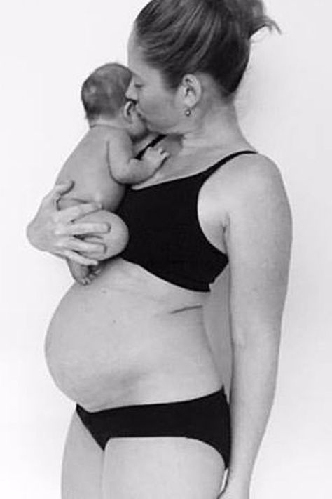 This Mom Got "Real" About What 4 Weeks Postpartum Is Actually Like Postpartum Week By Week, Giving Birth Photos, 4 Weeks Postpartum, 8 Week Body Transformation, Postpartum Bodies, Postpartum Workout Plan, Post Pregnancy Body, Belly Photos, Birth Photos