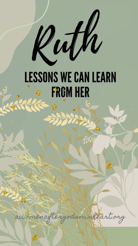 The story of Ruth is ordinary. We can learn a lesson from her. Perhaps that’s what makes it so amazing. She doesn’t come from a famous family. She didn’t marry into great riches or great position. Ruth is just a widow – one from an enemy nation, at that. Nothing is going in her favor, but she’s brave, and her faith never wavers. And yet the life of a foreign widow who has nothing becomes so important that it’s included in the Bible and her name recognized in the lineage of Jesus. Story Of Ruth Crafts, Book Of Ruth Art, The Book Of Ruth Bible Study, Ruth From The Bible, Ruth In The Bible, Naomi Bible, Ruth Bible Study, Lineage Of Jesus, Bible Class Activities