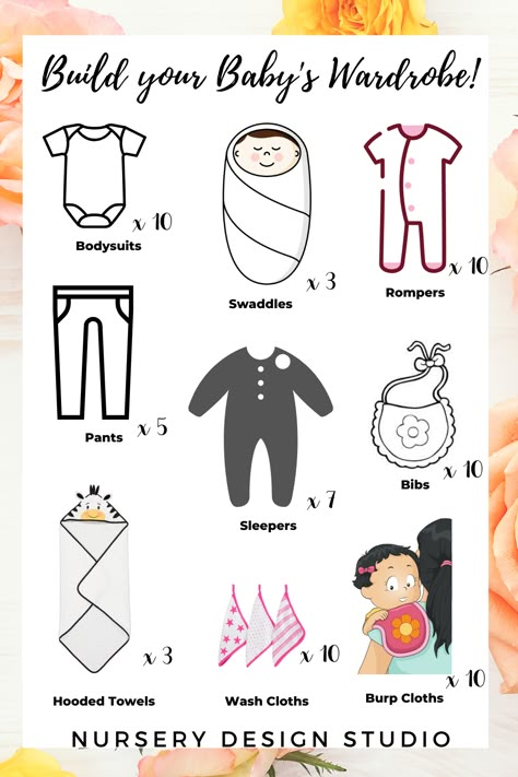 how many baby clothes you need for the baby Newborn Wardrobe Checklist, What Clothes To Buy For Newborn, How Many Baby Clothes Do I Need, Newborn Things To Buy, How Many Onesies Of Each Size, How Much Baby Clothes Do I Need, How Many Clothes For Baby, How Many Baby Clothes Of Each Size, Baby Things You Need Newborns