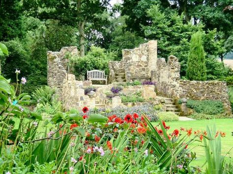 The Tower Ruins | Garden Ruins | Pinterest | Gardens, Ruins and ... Garden Ruins, Tiny Greenhouse, Greenhouses Ideas, Cottages House, Ruins Garden, Gothic Ruins, Dry Stone Walling, Inspiring Gardens, Cold Frame Greenhouse