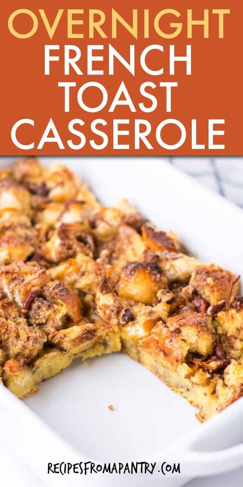 Frenchtoastcasserole Easy, Oven French Toast Recipe, Easy French Toast Casserole, Easy French Toast, French Toast Casserole Easy, Toast Casserole, French Toast Easy, French Toast Bake, French Toast Casserole