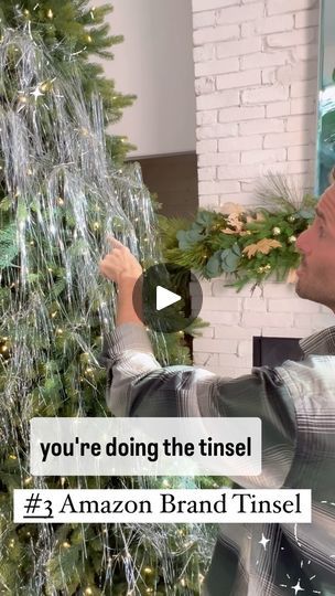 Tinsel Christmas Tree Decoration, Tinsel Tree Decorating Ideas, Green Tinsel, Tinsel Christmas Tree, Outdoor Christmas Decoration Ideas, Outdoor Decoration Ideas, Pencil Trees, Tinsel Tree, Hair Tinsel