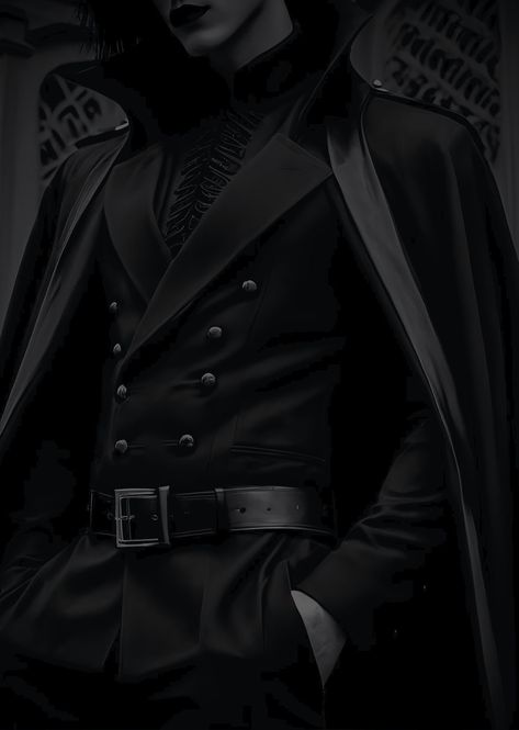 Cravat Outfit Men, Goth Wedding Suits Men, Fancy Black Suits For Men, Corvo Attano Aesthetic, Victorian Aesthetic Outfit Male, Mens Vampire Fashion, Men’s Masquerade Outfit, Goth Punk Outfits Men, Demon Outfit Male