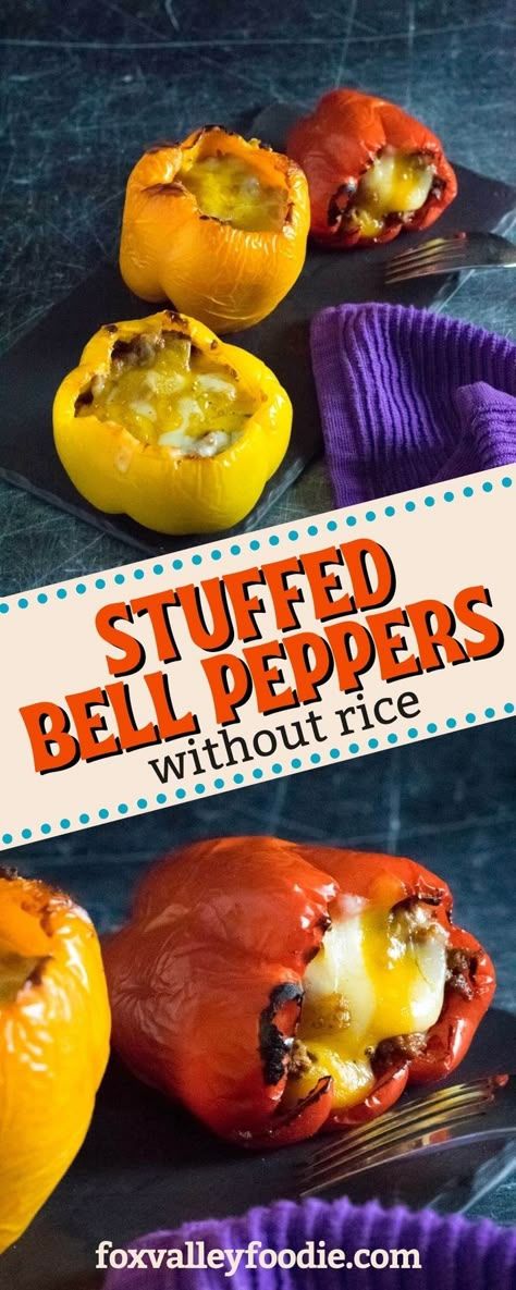 Stuffed Peppers Without Rice Recipes, Easy Stuffed Bell Peppers Ground Beef Without Rice, Stuffed Bell Peppers With Sauce, Easy Stuffed Bell Peppers No Rice, Stuffed Peppers No Rice Recipe, Stuffed Pepper No Rice, How Long To Cook Stuffed Peppers In Oven, No Rice Stuffed Peppers, Keto Stuffed Bell Peppers Ground Beef