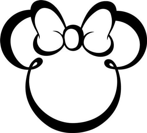 Minnie Mouse Head Disney Silhouette Art, Minnie Mouse Head, Disney Svg Files, Disney Silhouette, Mickey Mouse Pictures, Idee Cricut, Mickey Mouse Art, Images Disney, Art Boutique