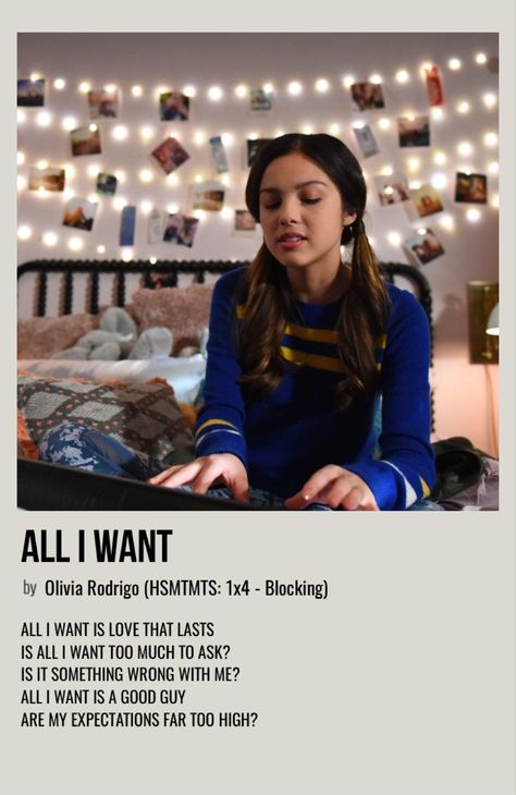 Olivia Rodrigo Polaroid Songs, Olivia Rodrigo Minimalist Poster, Olivia Rodrigo Song Cover, Olivia Rodrigo Song Poster, Hsmtmts Poster, Songs Olivia Rodrigo, Olivia Rodrigo Polaroid Poster, Olivia Rodrigo Aesthetic Poster, Song Posters Aesthetic