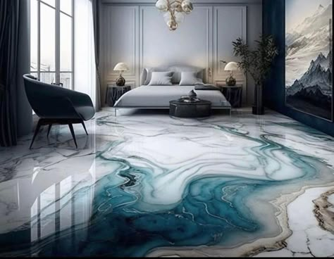 Epoxy Resin Flooring Ideas, Apoxy House Floor Ideas, Epoxy Floor 3d, Woods House, Epoxy Resin Flooring, Resin Flooring, Resin Floor, Marble Flooring Design, Metallic Epoxy Floor