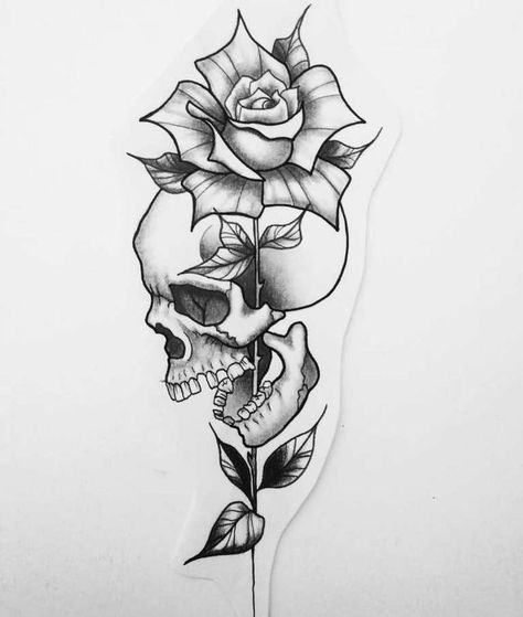 Small Tattoos Minimalist, Tattoo Designs Watercolor, Floral Skull Tattoos, Tattoo Designs Unique, Tattoos Floral, Skull Tattoo Flowers, Tattoos Watercolor, Feminine Skull Tattoos, Skull Rose Tattoos