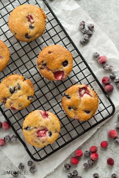 These Fruit Explosion Muffins are packed with berries and have a strawberry surprise in the center! They are just as good as your bakery favorite but made completely from scratch. Fruit Explosion Muffins, Fruit Explosion, Fruit Muffins, The Recipe Critic, Recipe Critic, Baking Items, Muffin Bread, Homemade Alfredo Sauce, Tim Hortons