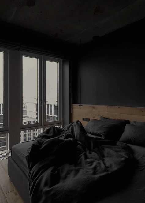 Black Bedroom Design, Black Bedroom, Minimalist Room, Dream House Rooms, Room Deco, Dream Room Inspiration, Room Makeover Bedroom, Room Makeover Inspiration, Room Inspiration Bedroom