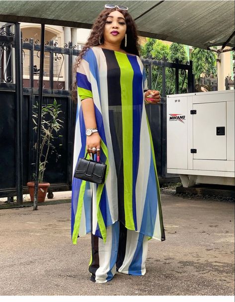 Material Tops Style, Styles For Chiffon Materials, Bubu Styles, Chiffon Styles, Materials Gown Style, Long Gown Styles, Boubou Styles For Women, Bubu Gown Styles, Stylish Naija