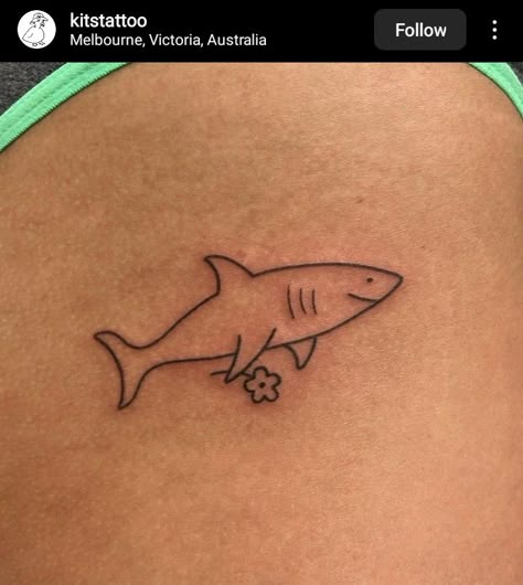 Shark Doodle Tattoo, Cute Hammerhead Shark Tattoo, Cute Shark Tattoos For Women, Shark Wave Tattoo, Shark Henna Designs, Blacktip Reef Shark Tattoo, Shark Tattoo Spine, Shark Flash Tattoo, Shark Outline Tattoo Simple