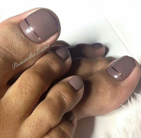 Fall Chrome Pedicure, Fall Inspired Toenails, Gel Pedicure Ideas Fall, Simple Fall Nails Dip Powder, Toenail Fall Colors, Taupe Pedicure, Fall Gel Toe Nail Colors, Cute Fall Toenails, Pedicure Ideas Autumn