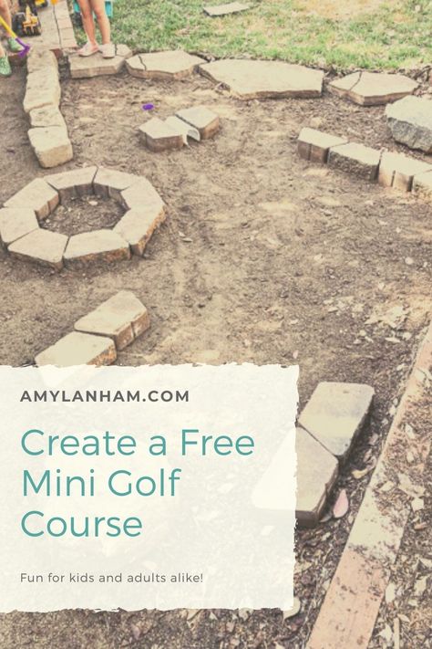 Miniature Golf Course Ideas, Home Putt Putt Course, Mini Putt Putt Backyard, Diy Backyard Putt Putt, Backyard Putt Putt Golf Diy Ideas, Diy Mini Golf Course Ideas Outdoor, Putt Putt Golf Course Ideas, Diy Putt Putt Course, Put Put Golf Course Diy