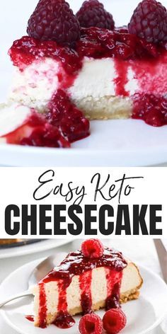 Easy Keto Cheesecake, Low Carb Cheesecake Recipe, Easy Low Carb Meals, Low Carb Pancakes, Postre Keto, Wholesome Yum, Desserts Keto, Low Carb Cheesecake, Keto Cake