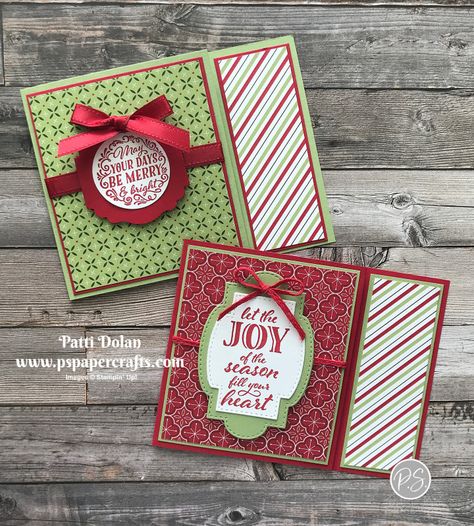 Gift Card Holders Stampin Up, Gift Card Presentation, Gift Card Holder Diy, Handmade Christmas Cards, Gift Cards Money, Christmas Gift Card Holders, Gift Card Holders, Stampin Up Christmas Cards, Christmas Gift Card