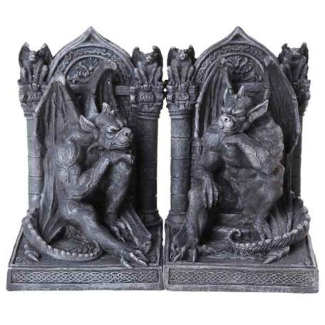 Bookends and Bookend Sets - Medieval Collectibles 3d Printed Things, Goth Theme, Family Manor, Horror Hotel, Medieval Home Decor, Halloween Spell Book, Gothic Things, Goth House, Fantasy Clothing Art