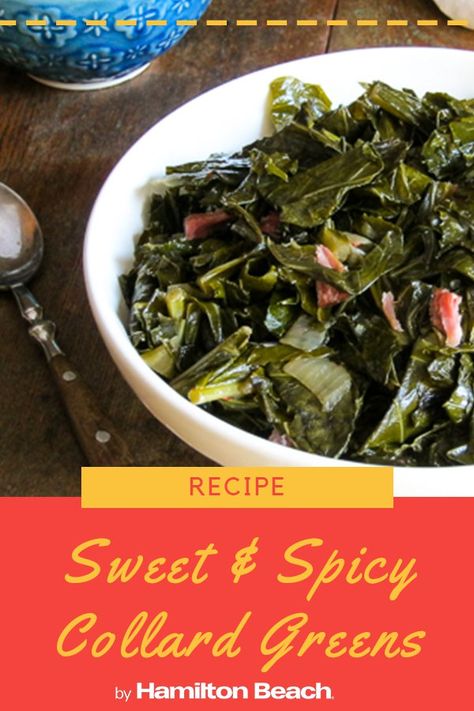 Spicy Collard Greens, Greens Recipe Soul Food, Southern Collard Greens, Collard Greens Recipe, Homemade Tzatziki, Delicious Sides, Ham Hock, Turnip Greens, Sunday Dinners