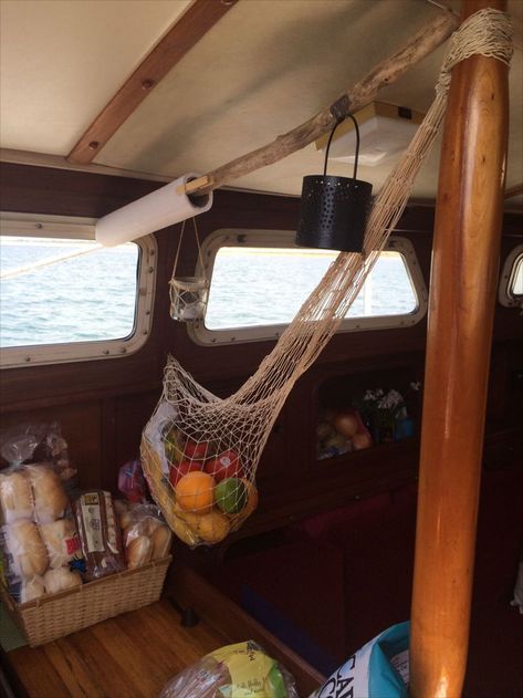 Living On Boat, Living On A Sailboat Aesthetic, Sailboat Life Aesthetic, Sailboat Living Aesthetic, Living On Sailboat, Sailing Astetic, Sail Boat Interiors, Sailboat Living Boat Life, Sailing Boat Interior