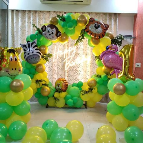 Jungle Theme Birthday Backdrop, Jungle Theme Decoration At Home, Jungle Theme Balloon Decoration, Jungle Book Theme Birthday Party, Jungle Theme Birthday Party Decorations At Home, Jungle Theme Birthday Decoration, Jungle Theme Backdrop, Jungle Theme Birthday Party Decorations, Baby Shark Themed Birthday Party