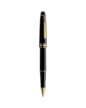 MONTBLANC MEISTERSTUCK GOLD-PLATED BLACK RESIN CLASSIQUE ROLLERBALL PEN. #montblanc # Pen Png Aesthetic, Apocalypse House, Mont Blanc Meisterstuck, Aurora Cycle, Pen Aesthetic, Waterman Pens, Fancy Pens, Invisible Ink, Montblanc Pen