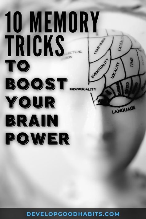 Want to improve your memory? Both short term and long term memory. Learn ten tips that give your memory an extra boost. They are small tricks. hacks or habits to add to your your everyday behavior, and tiny changes in your daily routine that can have big differences in memory retention. Learn more about the fifteen second rule, pin systems, linking, keywords, memory palace and more to help improve your memory. #memory #brainpower #learning Long Term Memory Activities, How To Improve Short Term Memory, Improve Memory Brain, Memorization Techniques, Brain Gym Exercises, Brain Memory, Brain Booster, Mental Exercises, Boost Memory