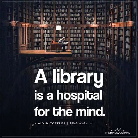 library Books And Reading Quotes, Quotes On Library, Library Quotes Inspiration, Library Motivation, Quotes For Library, Back To School Library, Alvin Toffler, Library Memes, Library Quotes