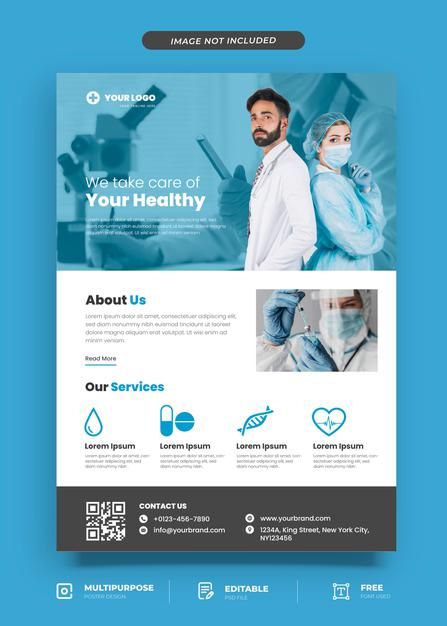 Doctor Flyer Design, Medical Posters Creative, Medicine Poster Design, Medical Poster Design, Mern Stack Developer, Medical Flyer Design, Medical Flyer, Poster Medical, Medical Poster