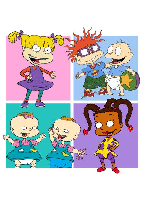 Rugrats Fan Art, 2000 Cartoon Characters, 90s Cartoon Characters Costumes, Disney Old Cartoons, 2000s Cartoon Characters, Rugrats Art, Rugrats Characters, Rugrats Cartoon, 90s Cartoon Characters