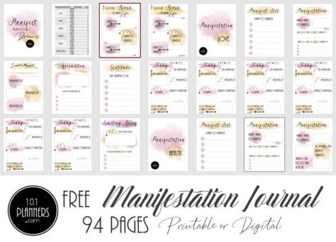 6 FREE Manifestation Journal Templates | 6 Free Journals Available Scripting Manifestation Journal Template, Free Manifestation Journal Template, Manifestation Journal Template, 777 Manifestation, Goodnotes Cute, Ipad Planner Template Free, Health Tracker Printable, Acting Challenge, Daily Planner Goodnotes