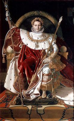 Ingres Napoléon on his Imperial Throne (1806) Napoleon Painting, Jean Auguste Dominique Ingres, First French Empire, Anselm Kiefer, Famous Portraits, Leyte, French History, Napoleon Bonaparte, French Empire