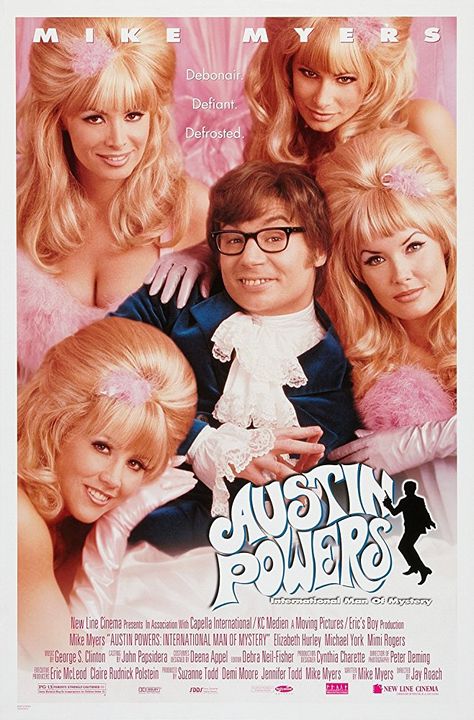 Mike Myers Austin Powers, Austin Powers Party, Austin Powers International Man Of Mystery, The Spy Who Shagged Me, Comedy Movies Posters, Mimi Rogers, International Man Of Mystery, Barbara Moore, Dr Evil