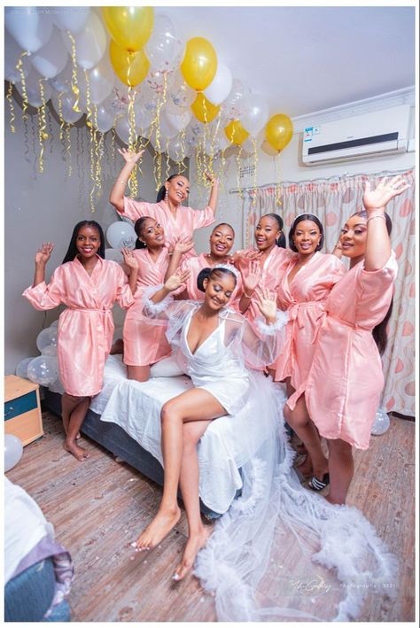 Fun Activity For Bridal Shower Party Bridal Shower Gown For Bride, Bridal Shower Dress For Bridesmaid, Nigerian Bridal Shower, Bridal Shower Pictures, Shower Dress For Bride, Getting Ready Outfits, Nigerian Wedding Dresses Traditional, Ready Outfits, African Bridesmaid Dresses