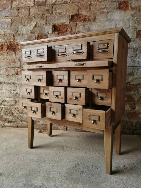 Small Apothecary, Rococo Furniture, Jewellery Studio, Barn Renovation, Apothecary Cabinet, Card Catalog, Cabinet Making, Small Projects, Cozy Room