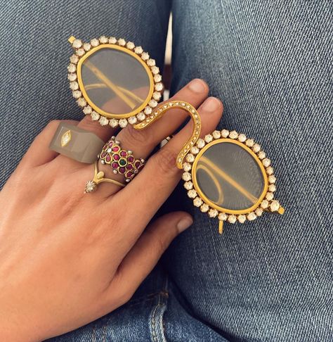 Anu Merton on Instagram: “A lot of liked the ring as much as the glasses requesting me to remake it. I did it - listed on web-shop’s travelling dukaan page now…” Anu Merton Jewellery, Anu Merton, I Did It, The Ring, Indian Jewellery, Jewellery Collection, Eye Glasses, Instagram A, Gemstone Rings