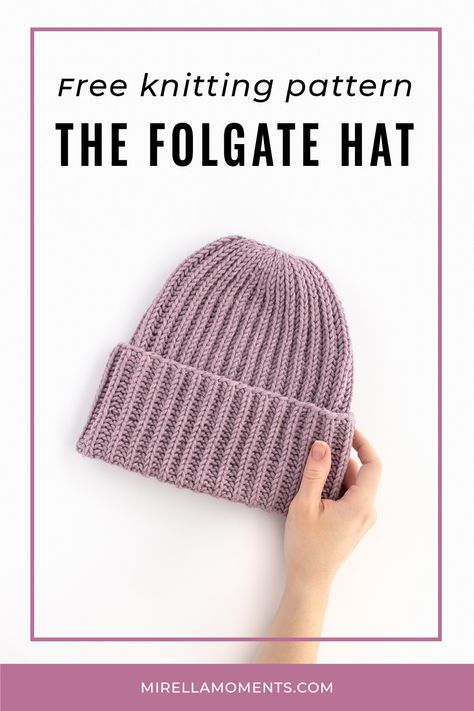 Fisherman Rib Knit Hat Pattern, Knitting A Hat In The Round, Folgate Hat, Ladies Beanie Hat Knitting Pattern Free, Knit Hat Pattern Free Circular Needles, Basic Knit Hat Pattern Free, Sock Yarn Hat, Knitted Hat Patterns Free Women, Knitting Patterns Hats Women