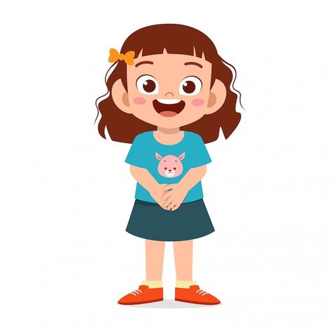 School Card, Crossed Arms, Kids Cartoon Characters, Girl Vector, Girl Cartoon Characters, Kid Boy, Kids Vector, Happy Cartoon, Kids Cartoon