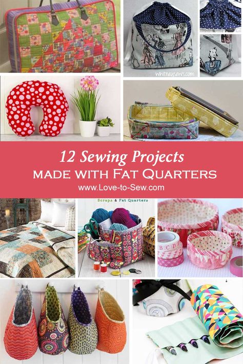 Fat Quarter Sewing Projects, Fat Quarter Projects, Sew Ins, Beginner Sewing Projects Easy, Leftover Fabric, Fabric Baskets, Sewing Projects For Beginners, Sewing Skills, Easy Sewing Projects