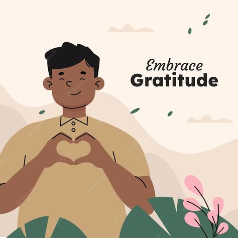 Gratitude Illustration Art, Gratitude Illustration, World Gratitude Day, Gratitude Day, User Interface Design, Flat Illustration, Bible Art, Interface Design, User Interface