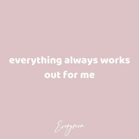 Everything always works out for me. Without fail, every time I infuse my life with this little affirmation, THINGS JUST WORK OUT. It really speaks to the POWER OF YOUR WORDS AND THOUGHTS. But, what if you have a BIG, SCARY DREAM, and you have no idea how to keep going? What do you do when you FEEL LIKE QUITTING? How do you stop self-sabotaging and finally get out of your own way & get your life together already? YOU ARMOR UP. Forget buns like steel, I'm talking about PERSISTENT FAITH. Here's how It Is Always Working Out For Me, Everything Will Work Out For Me, I Always Get What I Want Affirmation, I Always Get What I Want Quotes, Im Living My Dream Life, I Get Everything I Want Aesthetic, I Get What I Want Quotes, I Get What I Want Aesthetic, Everything Always Works Out